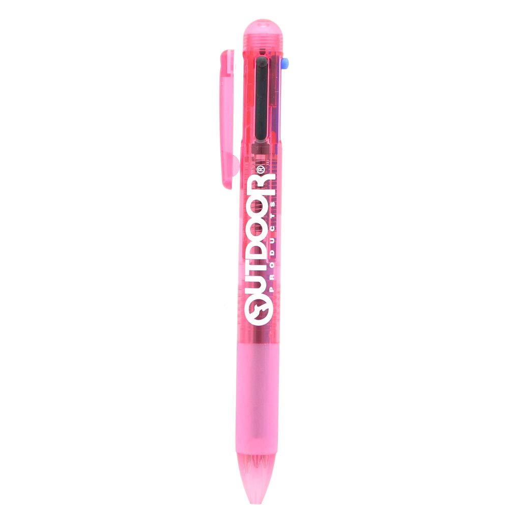 Sun-Star Stationery S4476840 Multi-Functional Pen, Outdoor, 3 Color Ball + Sharp, Pink