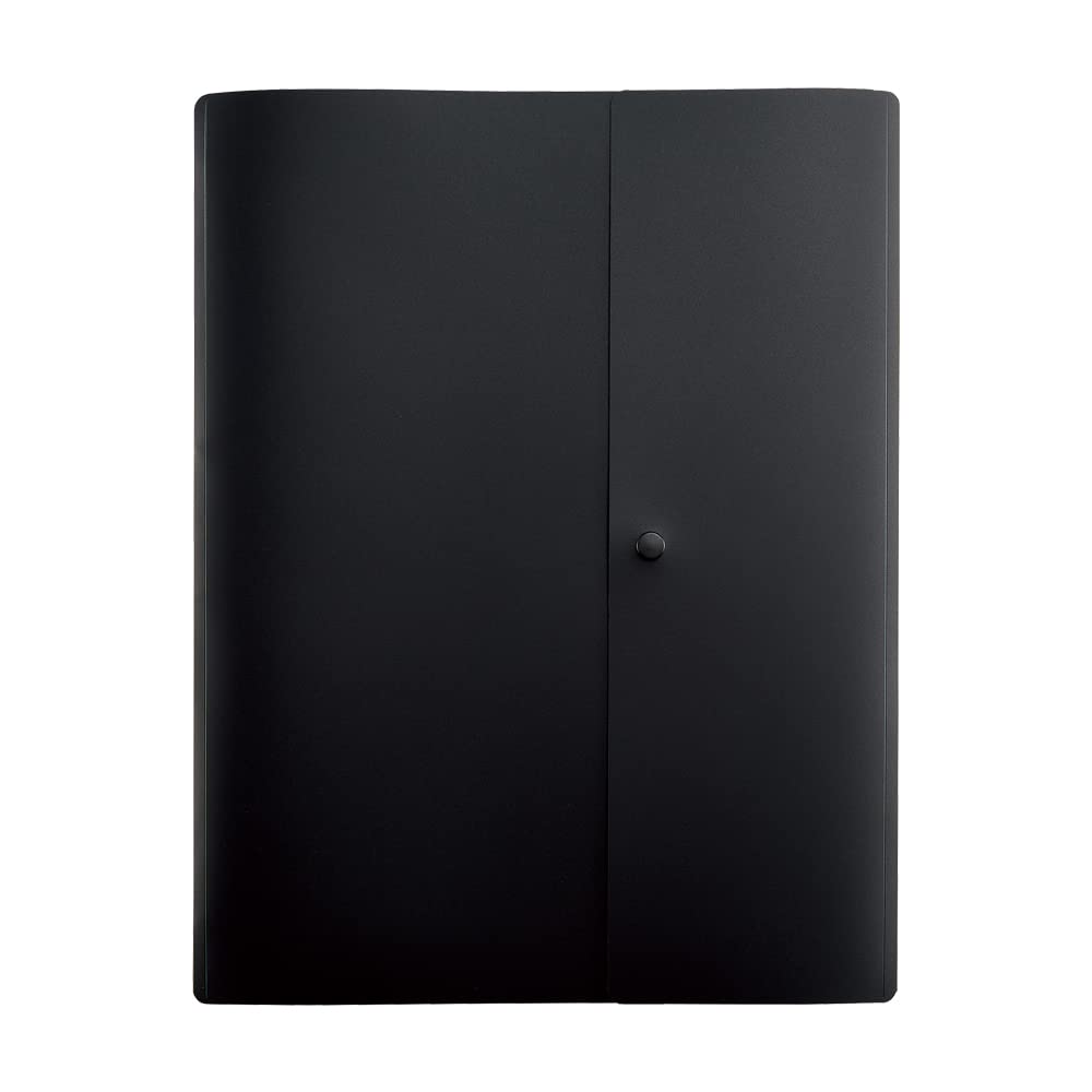 Lihit Lab F5907 Noir Pocket Holder, A4, Black