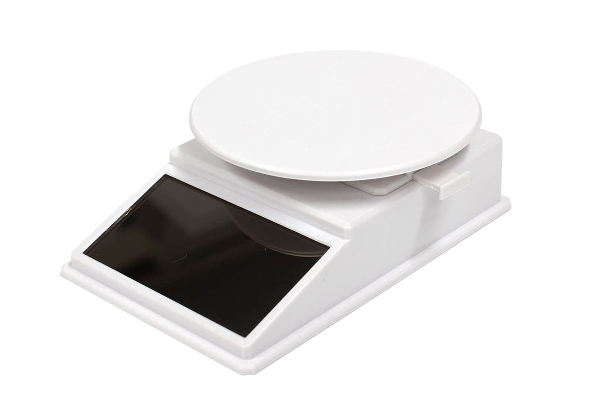 Platz PMM-11wh Solar Turntable 74 White W3.9 x D2.6 x H1.2 inches (100 x 67 x 30 mm) Rotating Stand 2.9 inches (74 mm) Display Accessories