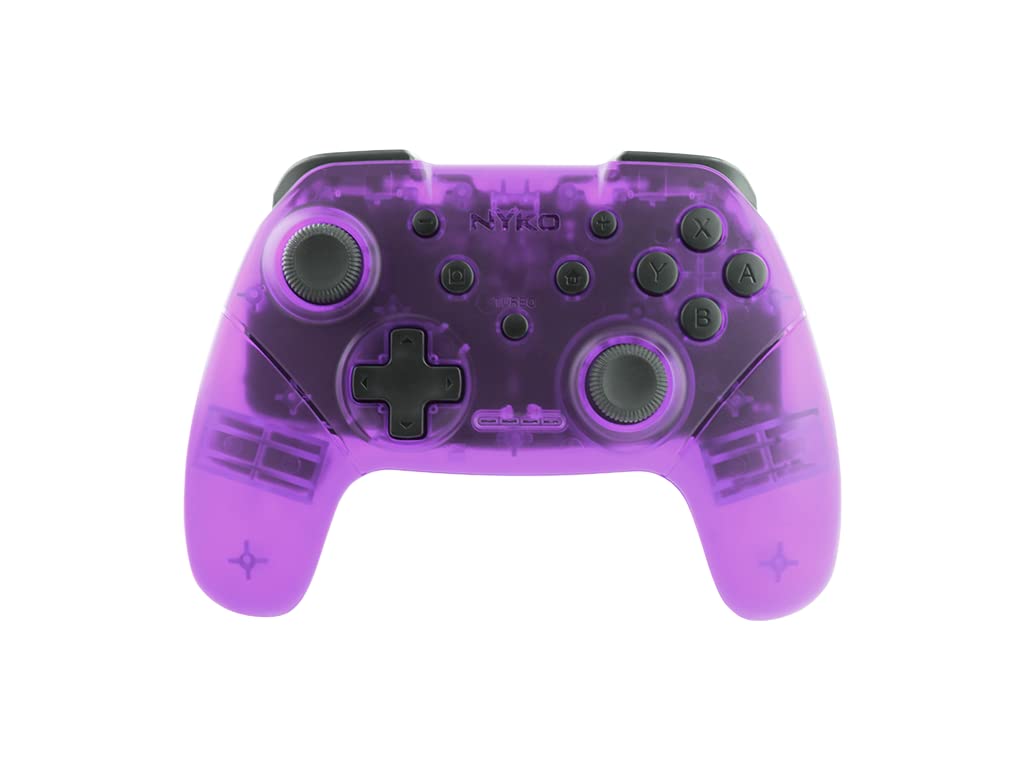 Nyko Wireless Core Controller - Bluetooth Pro Controller Alternative with Turbo and Android/PC Compatibility for Nintendo Switch - Purple