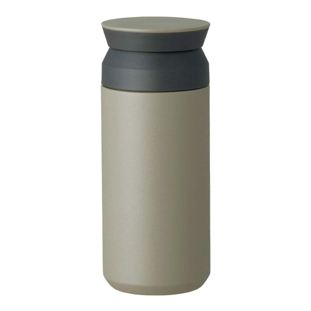 Kinto 20934 Travel Tumbler, 11.8 fl oz (350 ml), Khaki, Double Wall Vacuum Construction, Heat and Cold Retention