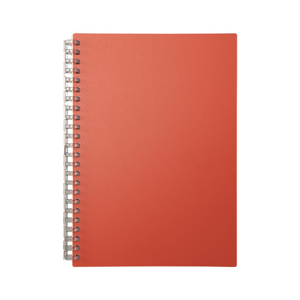 Lihit Lab Mutual Open Ring Notebook, A5, Terracotta Orange N2673-4