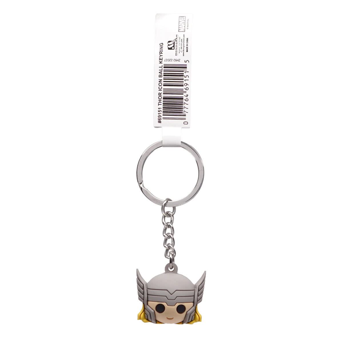 Marvel - Thor Keychains for Men and Women, Cute Keychain Accessories for Purse, Key Ring Charms Fans - 3.8 Inches