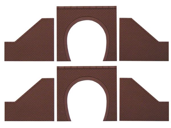 NA-95 Tunnel Portal Single Line Brick Type (2 Portals, Retaining Walls (2 Left and Right Side)