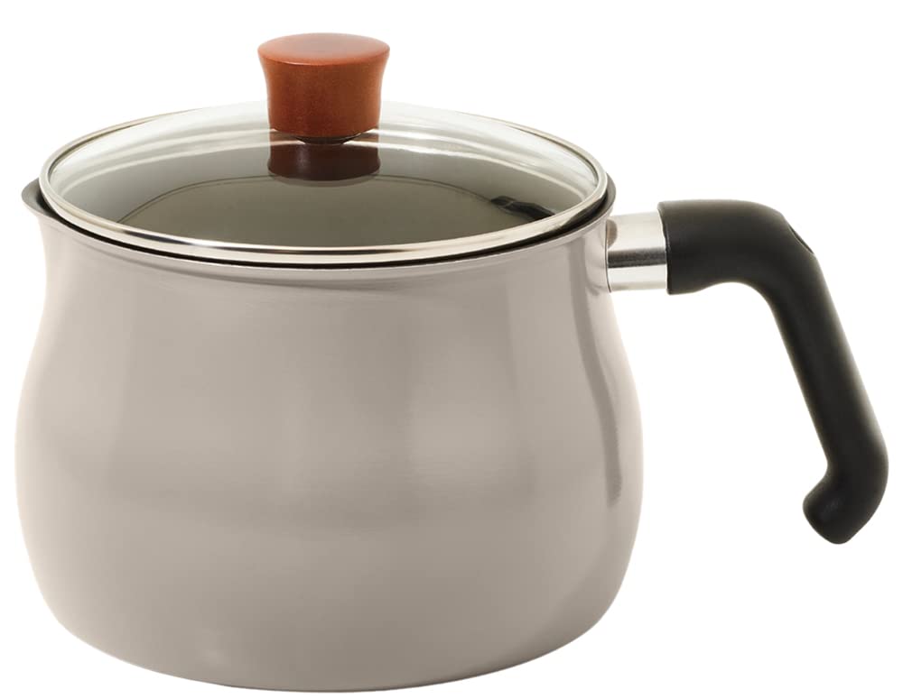 Wahei Freiz RB-2170 To May Dolce Multi-Pot, Large, 6.3 inches (16 cm), 3L (For 3 to 4 People), Warm Gray, 7 Ways, Boil, Boil, Cook, Stir, Fry, Soothing, Induction Compatible, Fluorine Resin Treatment