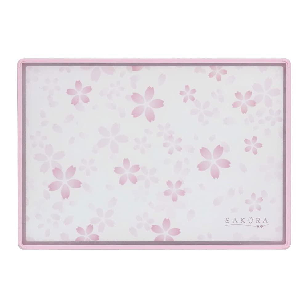 Shimomura Kihan 38267 SAKURACLUB Double-Sided Cutting Board, Large, Pink, Width 15.7 x Depth 11.0 x Thickness 0.4 inches (40 x 28 x 1 cm), Made in Japan