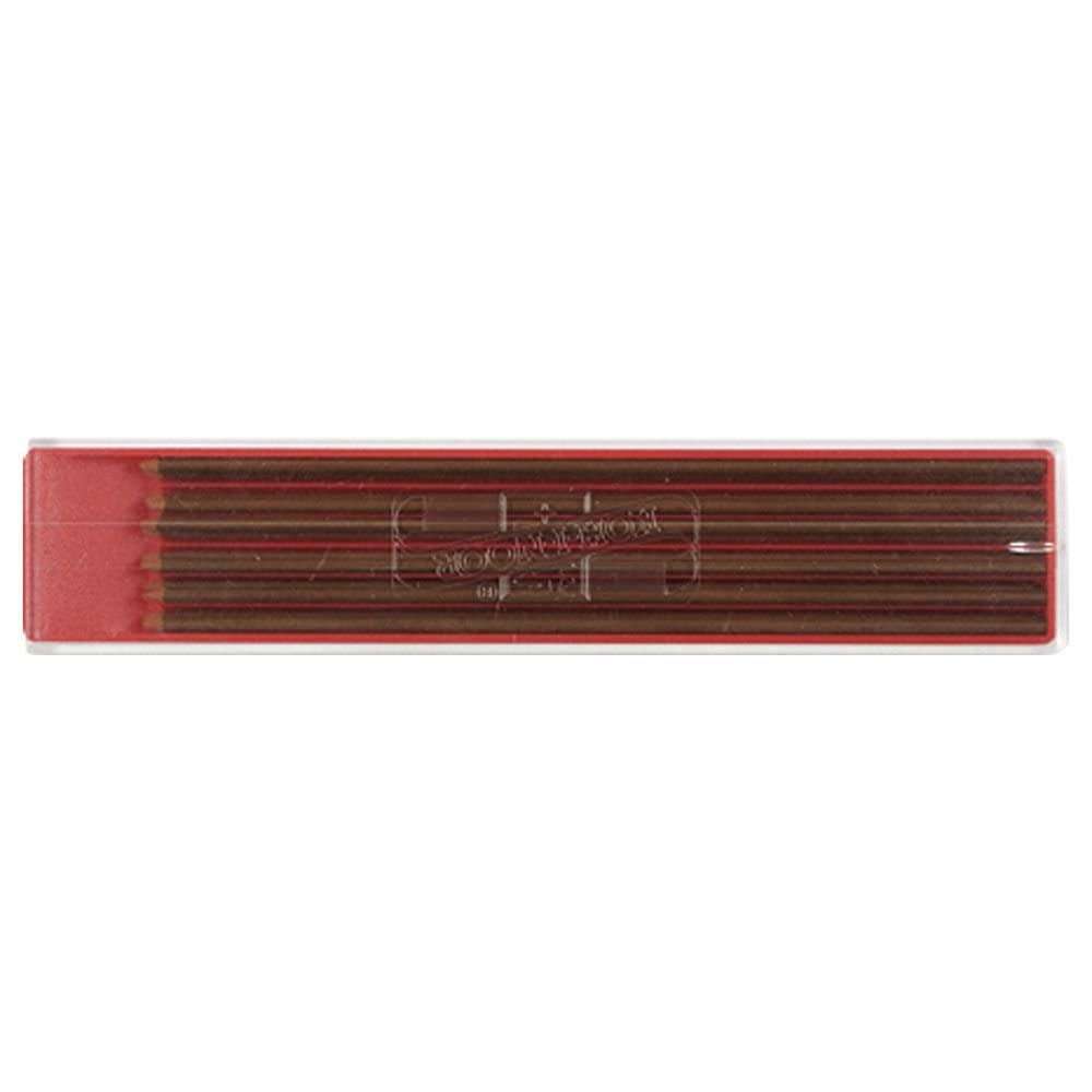 KOH-I-Noor Coloured Leads for 2mm Diameter 120mm Mechanical Pencil - Brown