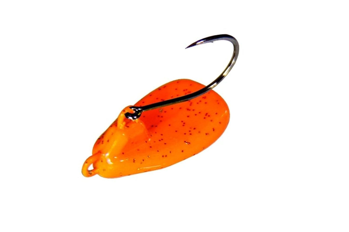 JACKALL Jig Head, Chibi Chinu Head, 0.2 oz (5.0 g), Orange Gold Flake.
