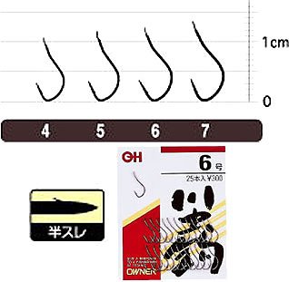 Owner OH River Bug Hook, Brown, No. 5 Fishing Hook