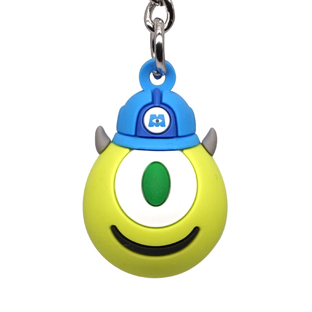Disney Monsters Inc MIKE EMOJI ICON BALL KEYRING
