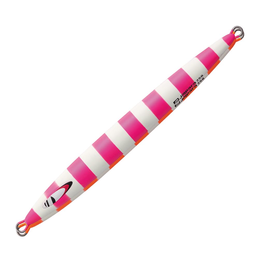 Major Craft Metal Jigs Jigpara Vertical Long Throw 200g JPV-LS200#68 Matte Zebra Chart Pink