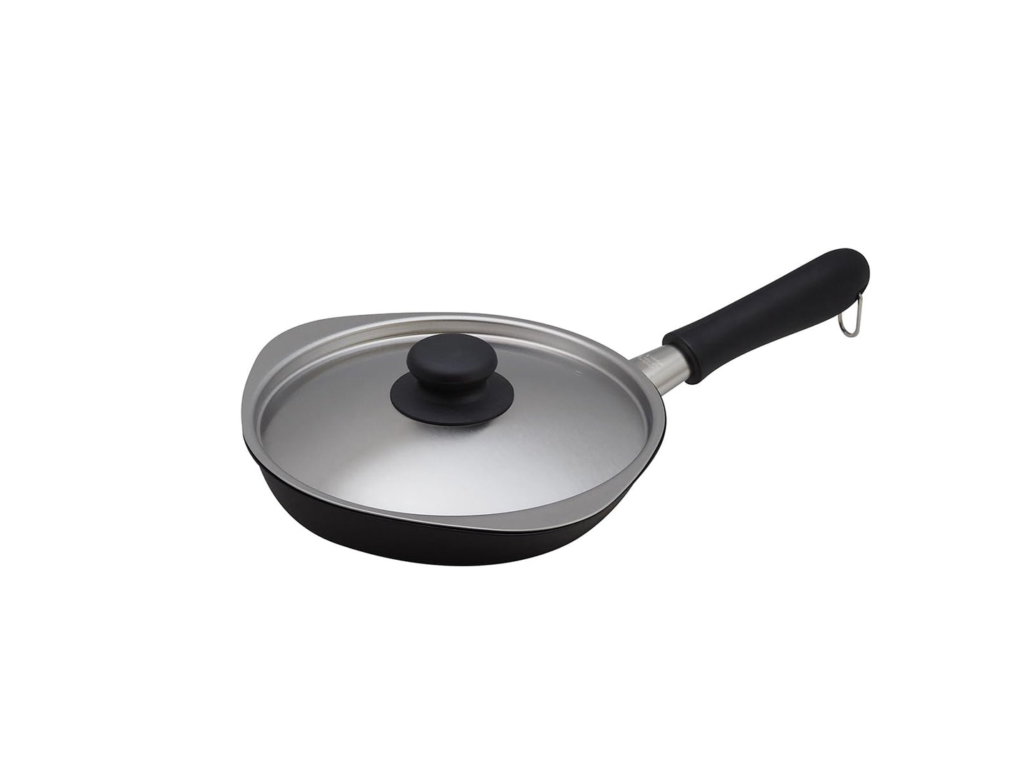 Yanagi Sori Sori Yanagi Iron Frying Pan with Iron, Non-Stick Magma Plate Iron Frying Pan, Induction Compatible, 7.1 inches (18 cm), Lid Included, Iron Frying Pan with Good Oil and Quick Heat