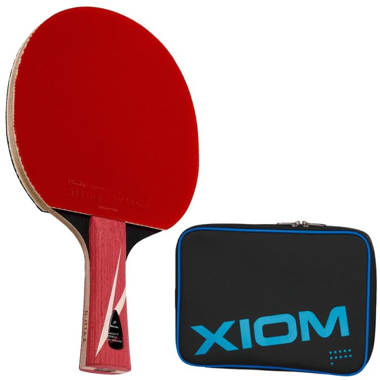 Nittaku Table Tennis Racket Set, New Student Support, Starter Set, Table Tennis Rubber, Rubber Sticking, Side Tape, Racket Case (Blue)