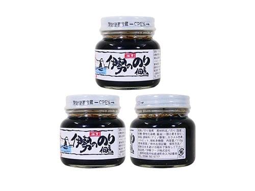 Seaweed Laver Nori Tsukudani Paste for rice sushi 110g×3 Made in Japan