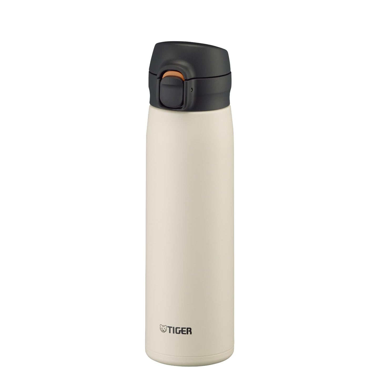 MKR-W50NW Tiger Thermos Water Bottle, 16.9 fl oz (500 ml), One Push, Stainless Steel Bottle, Easy to Drink Design, Integrated Lid and Seal, Easy to Wash Only 3 Pieces, Easy Cap, Vacuum Insulated, Mug,