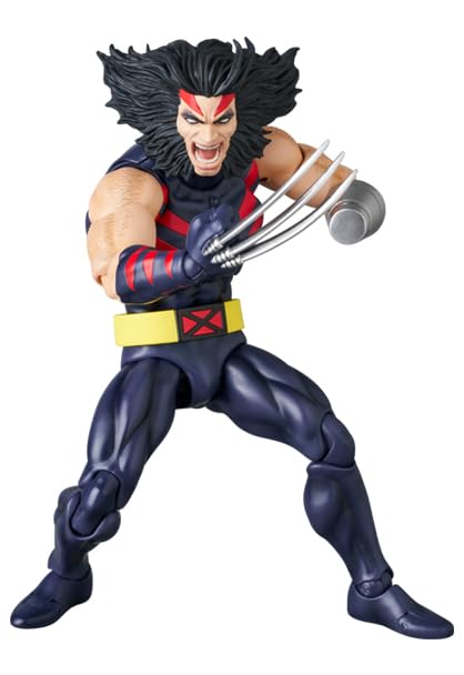 MEDICOM TOY MAFEX No. 249 Weapon X Weapon X (Age of Apocalypse Ver.) with Sturdy Protective Clear Case for Shipping. Japan Import.