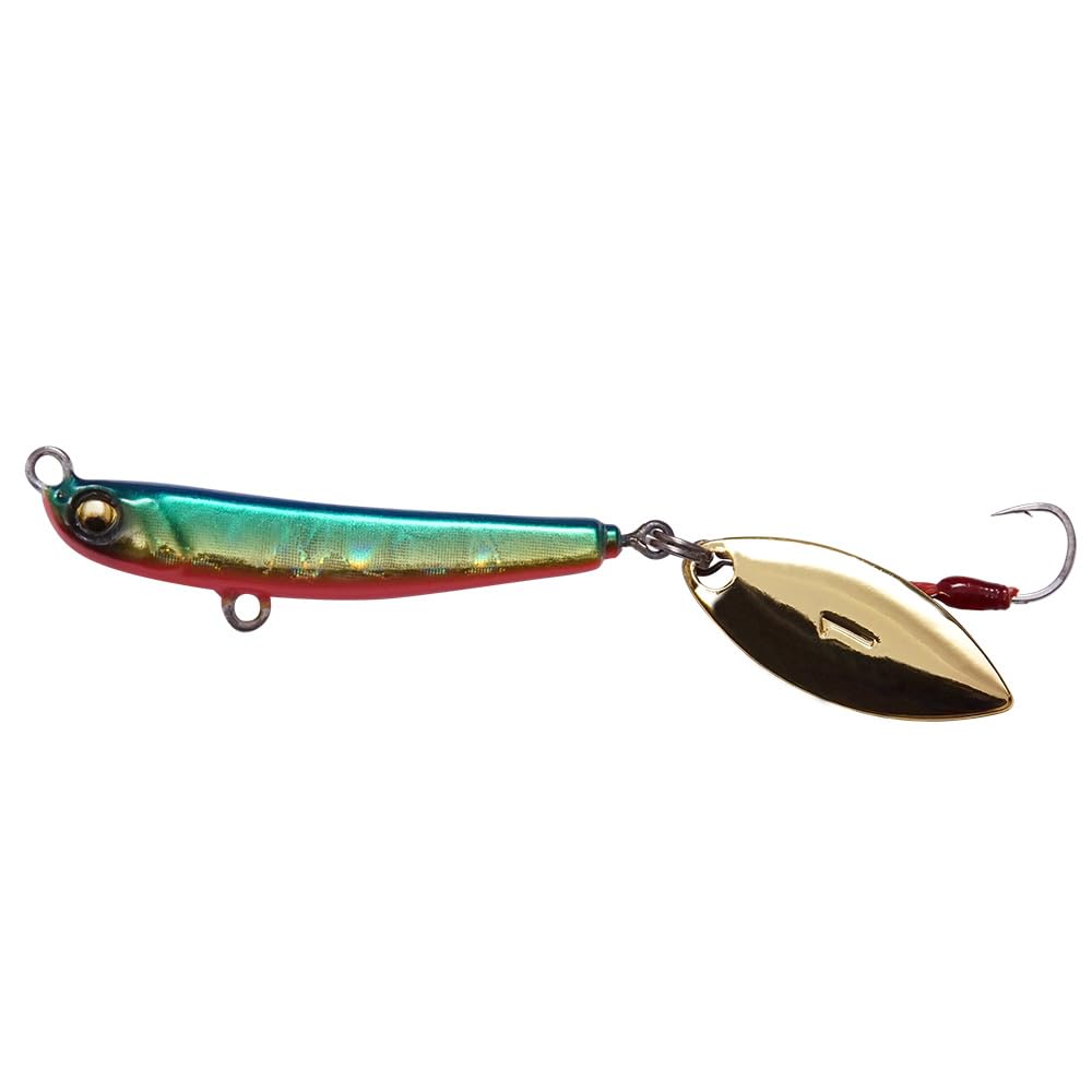Megabass MAKIPPA Metal Jig, 0.1 oz (3 g), Blue Pink Gold