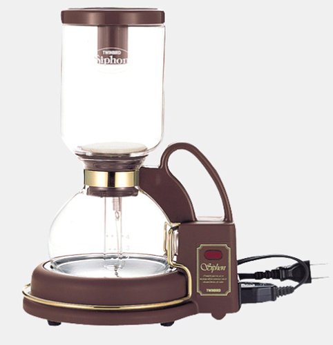 TWINBIRD siphon coffee maker Cafe Town CM-851BR