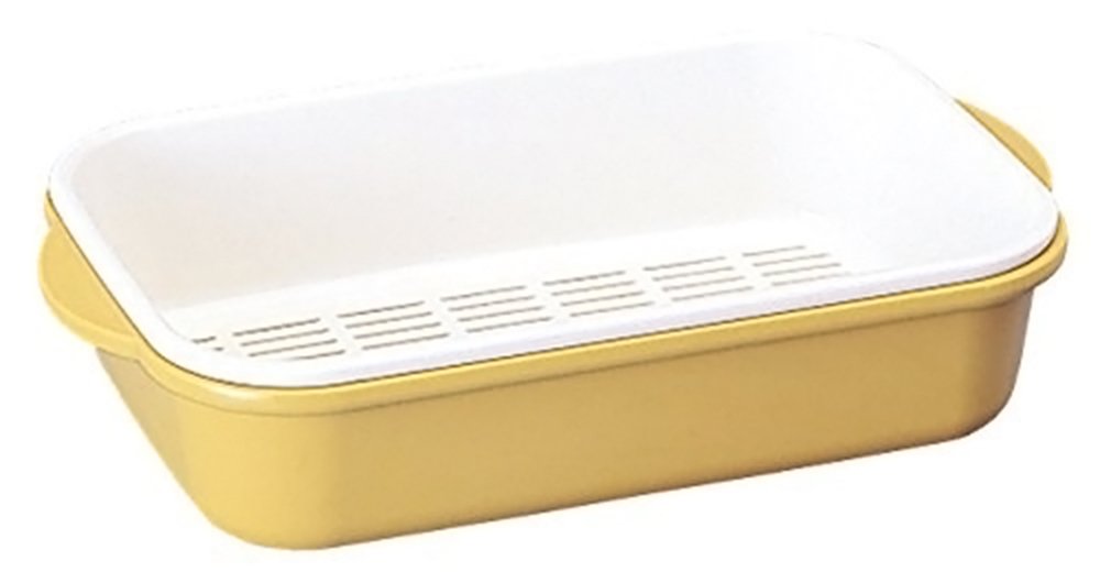 sanko- Plastic Tabletop Drainer Square Yellow