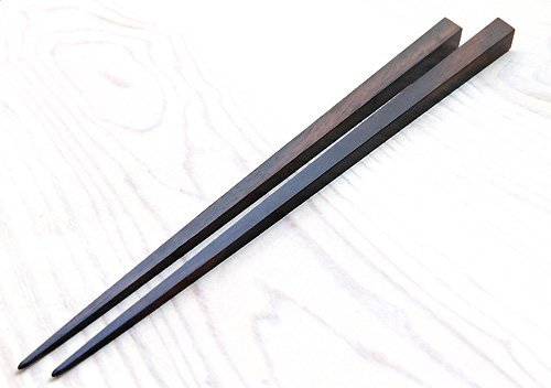 Oguroya Edoki Japanese Chopstick Pentagonal chopsticks best striped ebony