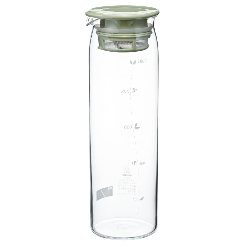 Hario "Mizudashi" Cold Brew Tea Bottle, 1000ml Smoky Green