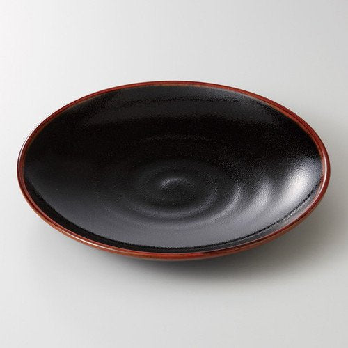 せともの本舗 Yuzu Tenme Round 6.0 Plate, 7.4 x 1.2 inches (18.7 x 3 cm), 14.1 oz (410 g), Japanese Dishes, Restaurants, Ryokan, Japanese Tableware, Restaurant, Commercial Use