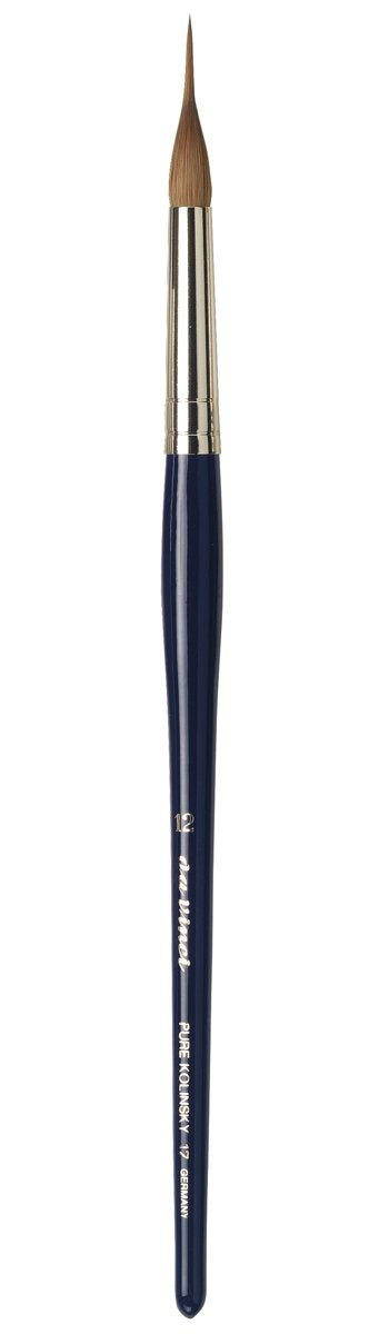 da Vinci Watercolor Series 17 Maestro Paint Brush, Inlaid Long Needle-Sharp Liner Kolinsky Red Sable, Size 12 (17-12)
