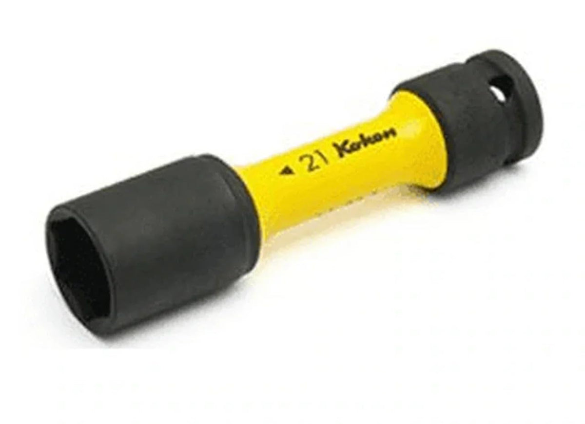 Ko-ken 14145PM.110-21 1/2 Sq. Dr. Wheel Nut Socket 21mm Thin Wall 110mm