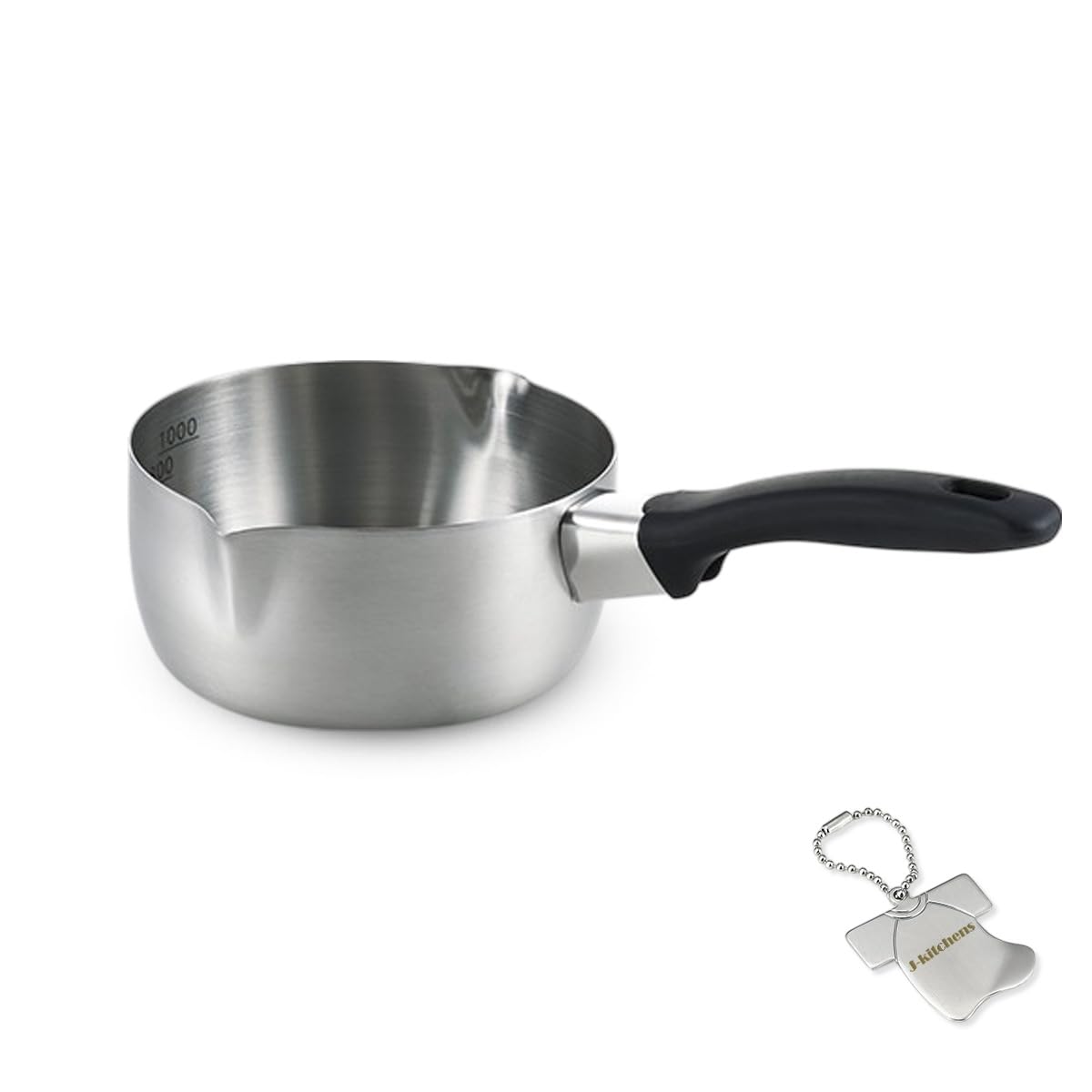 J-kitchens Single Handle Pot, 6.3 inches (16 cm), Memory Included, Flat Pot, Gas Induction Compatible, Made in Japan, Original Tag Included