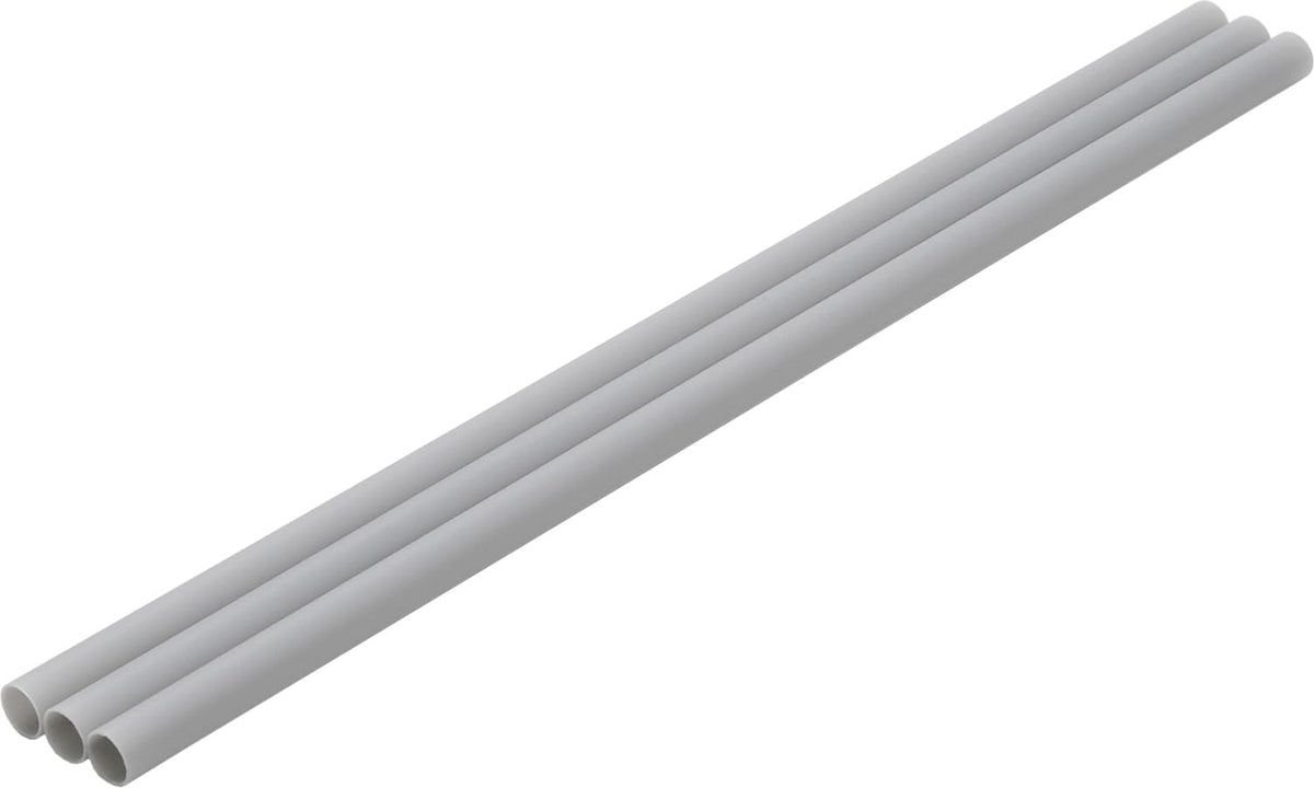 Wave Material Series OM-536 Plastic Pipe Gray Thin Outer Diameter 0.3 inches (8.5 mm), 3 Pieces, Hobby Material