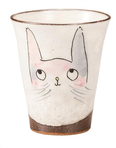 Nakamaru K9-1148 "Kyutani Ware" Free Cup, Great Cat