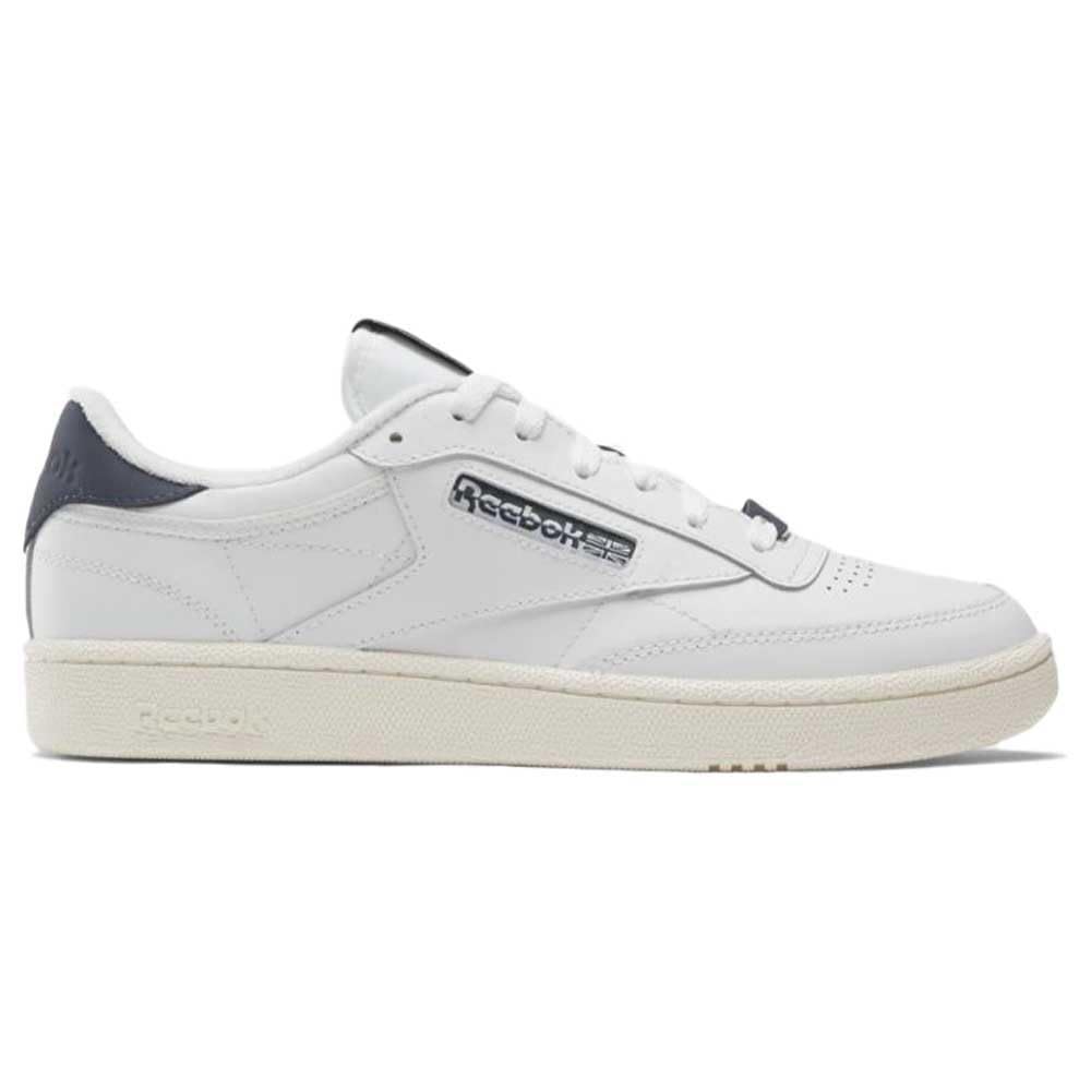 Reebok CLUB C 85 Men's Shoes, FTWWHT/EACOBL/CHALK, 37.5 EU
