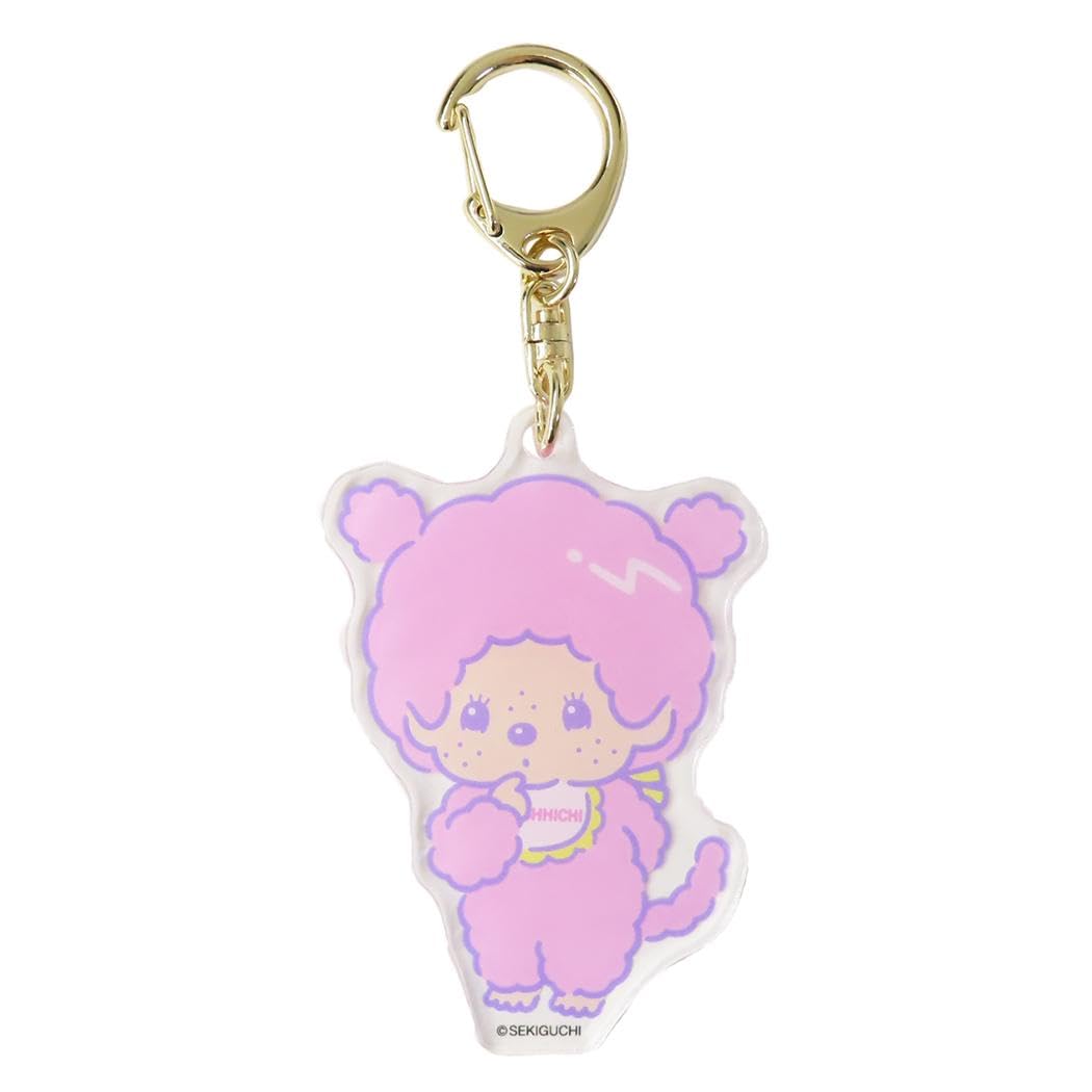 Ki Company Monchhichi Acrylic Key Chain Monchhicchan/Pink MO-AK-MCP