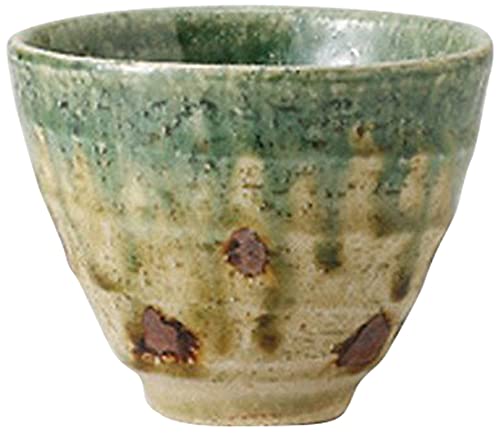 せともの本舗 Set of 10, Rusty Snow Tea Cups, 3.2 x 2.5 inches (8.1 x 6.4 cm), 4.3 oz (110 g), Sencha Tea, Restaurant, Inn, Japanese Tableware, Commercial Use