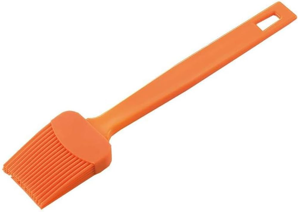 Tiger Crown Silicone Cooking Brush, Orange, 10.2 x 2.6 inches, Made in Japan