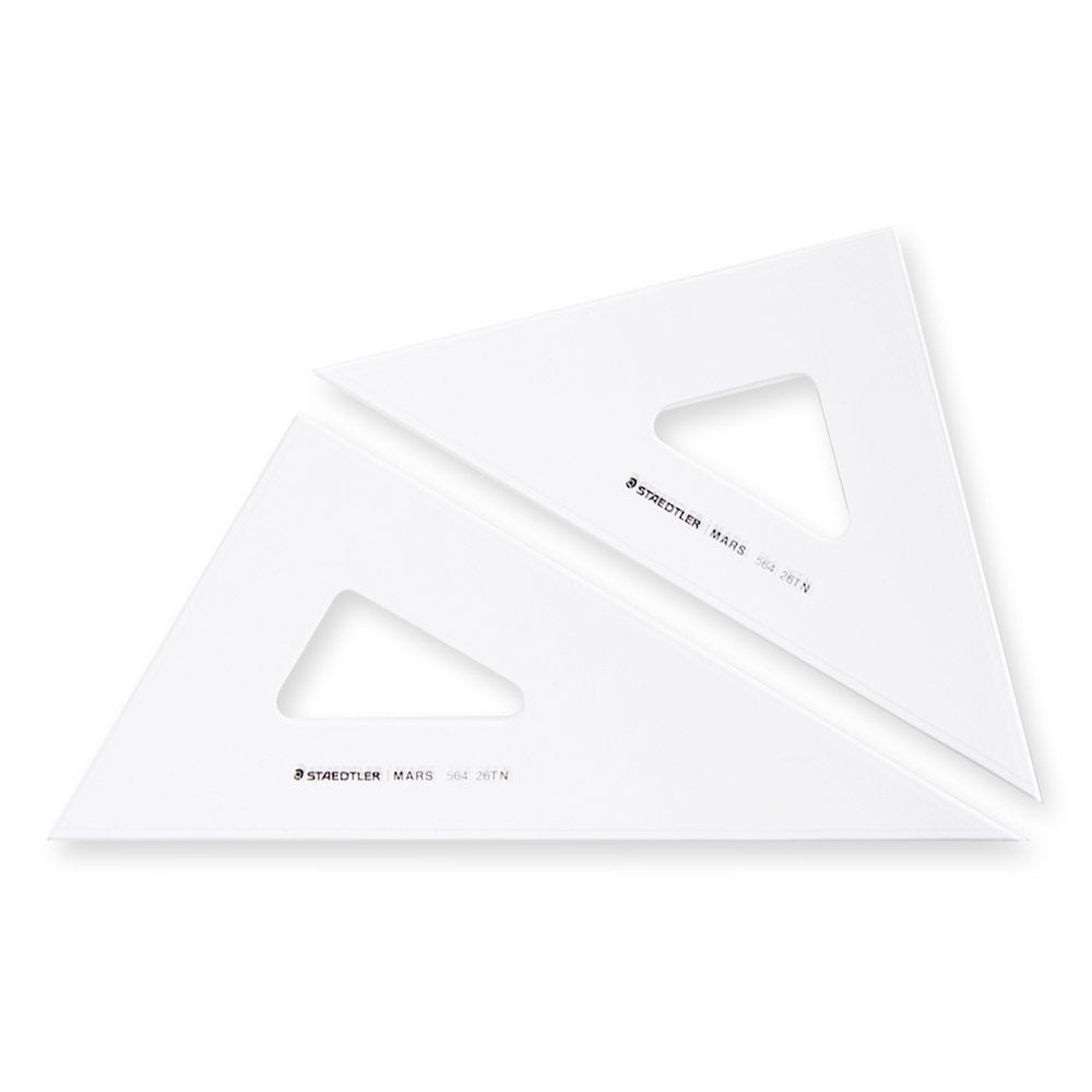 STAEDTLER 564 26 TN Ruler Triangle Ruler for Drafting Set Ink Edge Mars