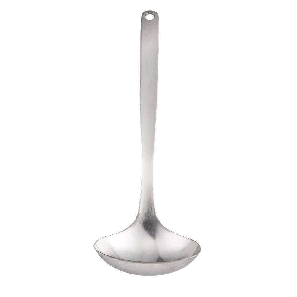 Sori Yanagi Kitchen Tool Designed Simple and Easy to Use, Tsubamesanjo Stainless Steel, Ladle L, Total Length 11.7 inches (29.8 cm), Dishwasher Safe, 18-8 Stainless Steel