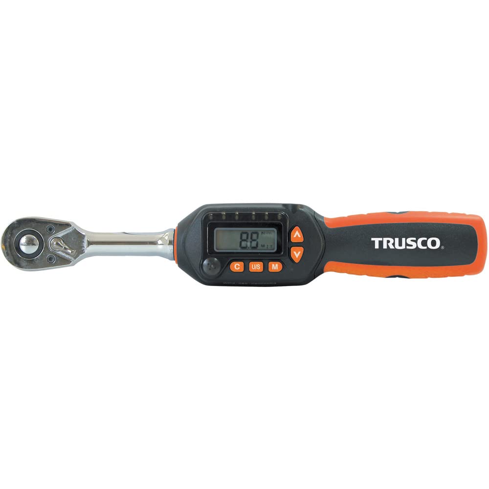 TRUSCO DTRS3-085C Ratchet Digital Torque Wrench, 0.4 inches (9.5 mm), Drive: 17-85 Nm