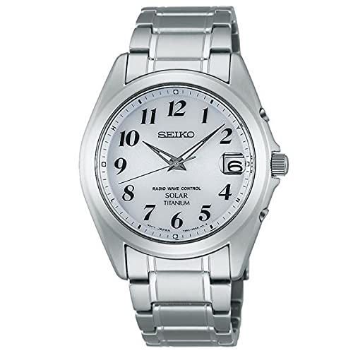 Seiko SBTM223 Men's Wristwatch, Titanium, Solar Radio, Reinforced for Daily Use (10 ATM), Waterproof, Bracelet Type, Bracelet Type