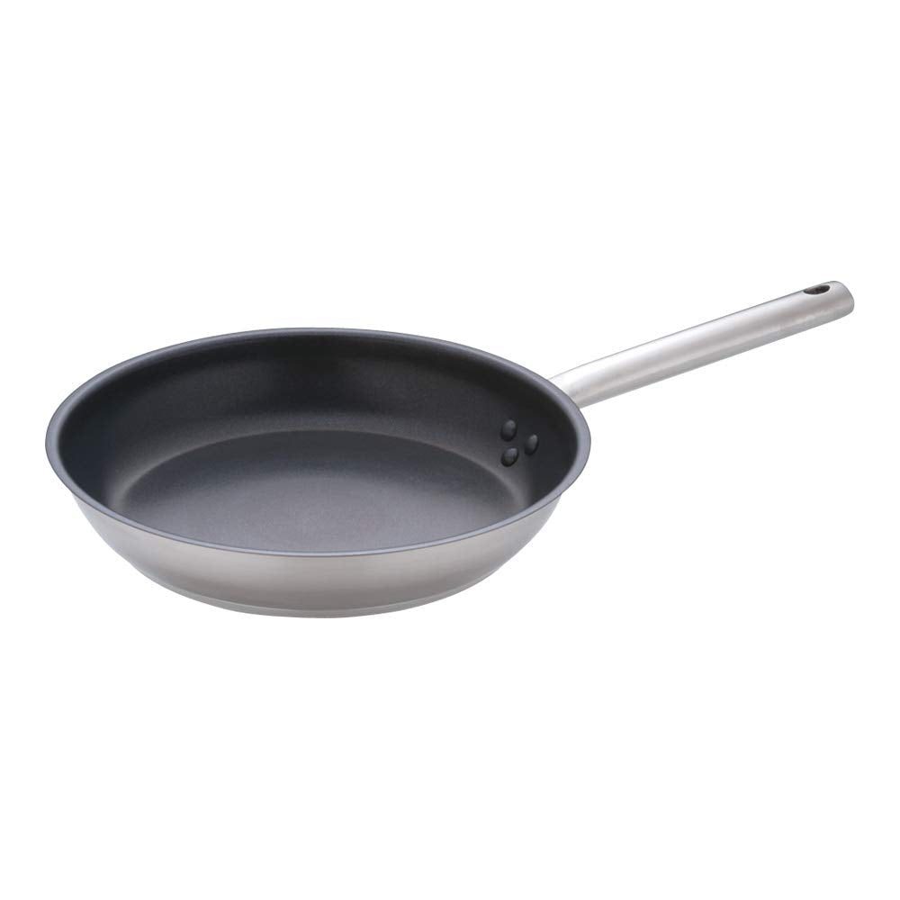 Endo Shoji AHLV703 Murano Induction Teflon Select Frying Pan, 11.0 inches (28 cm), Induction Compatible, 18-8 Stainless Steel, Inner Teflon Treatment