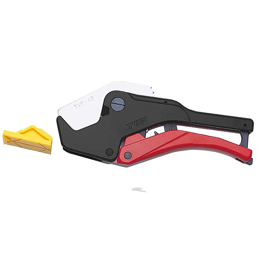 Top Industries TVP-42 Shrimp Pipe Cutter, Outer Diameter 1.7 inches (42 mm), VP30, Cuttable, Protector Attachment Included, PVC Pipe, Plumbing, Made in Japan