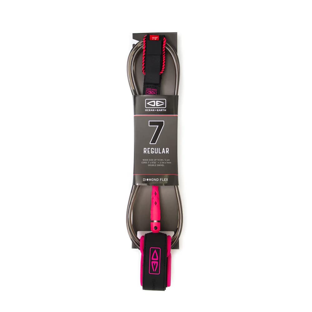 Flexible Diamond Surf Leash - 7ft by Ocean and Earth