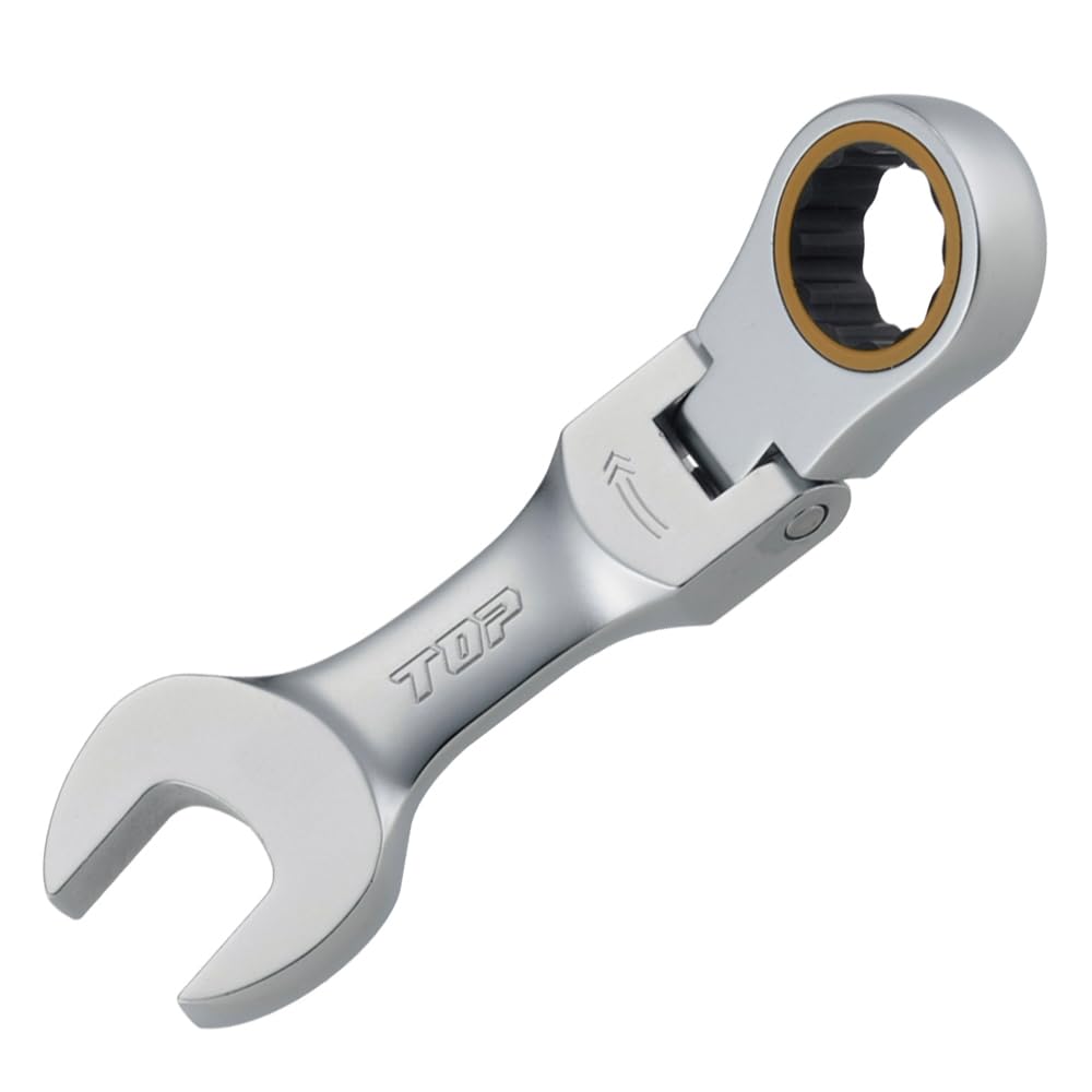 Top Industries FRC-8S Oscillating Short Ratchet Combination 0.3 inches (8 mm) Opposite Sides, 180° Oscillating, 5° Feed Angle, Super Compact