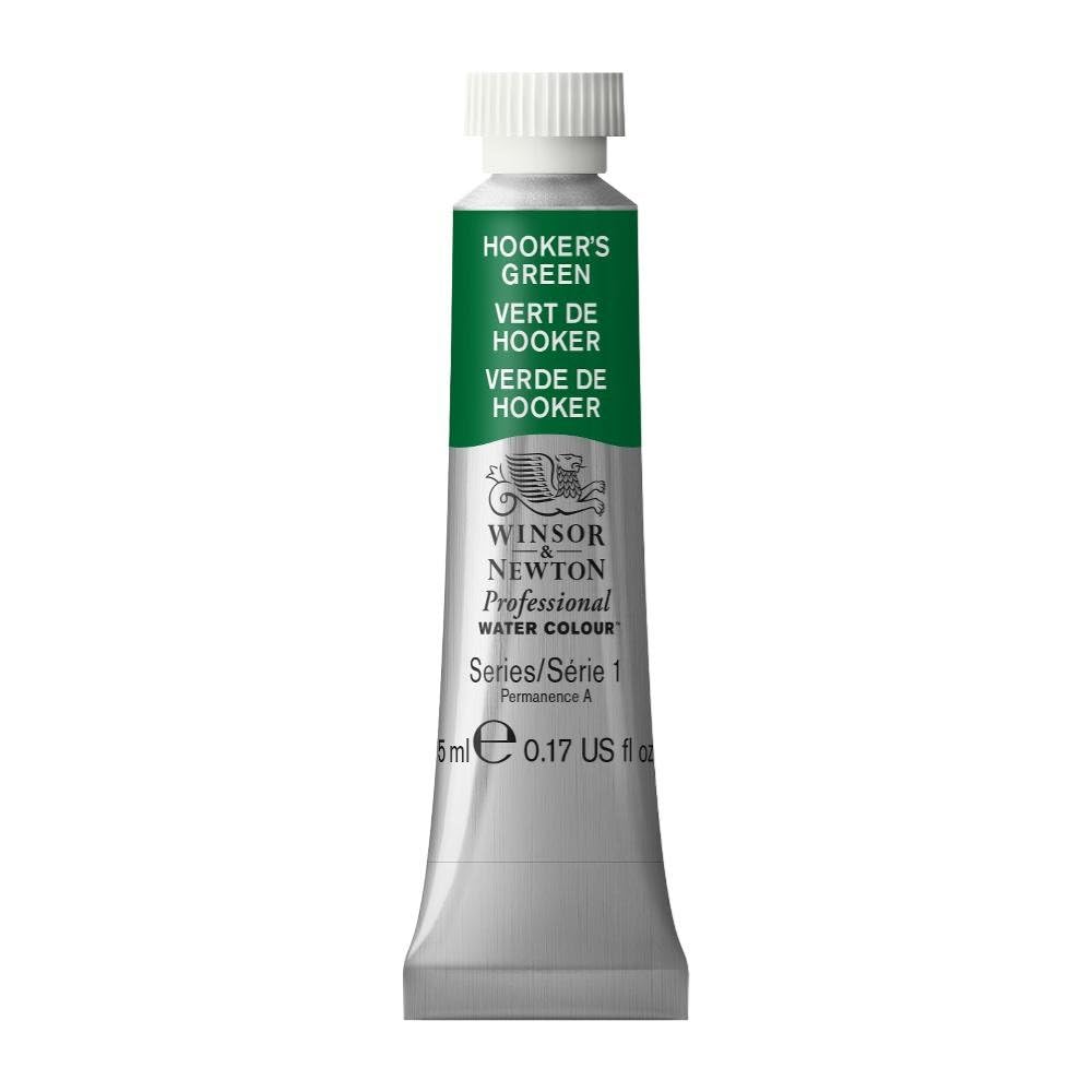 Winsor & Newton Professional Watercolor, 5ml Tube, Hooker's Green