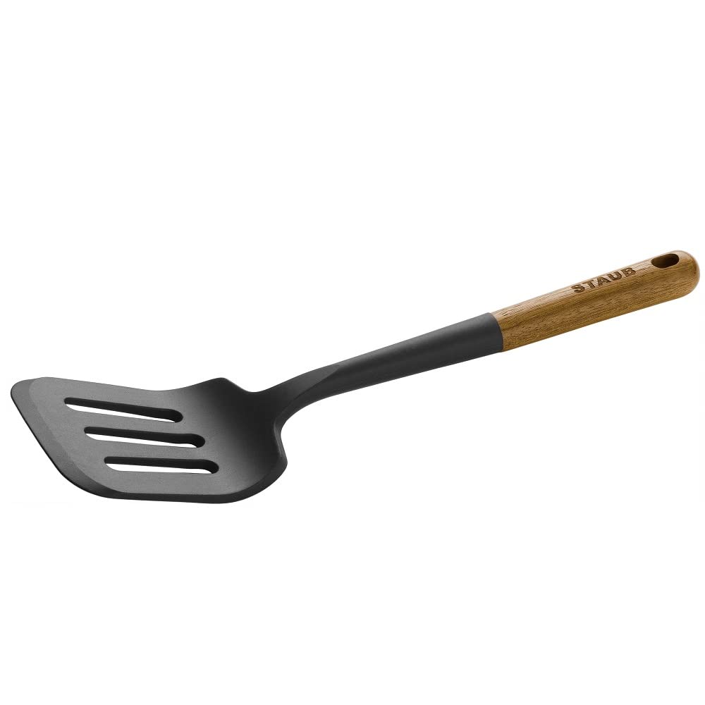 STAUB Silicone Serving Turner, 12.25 Inch, Black