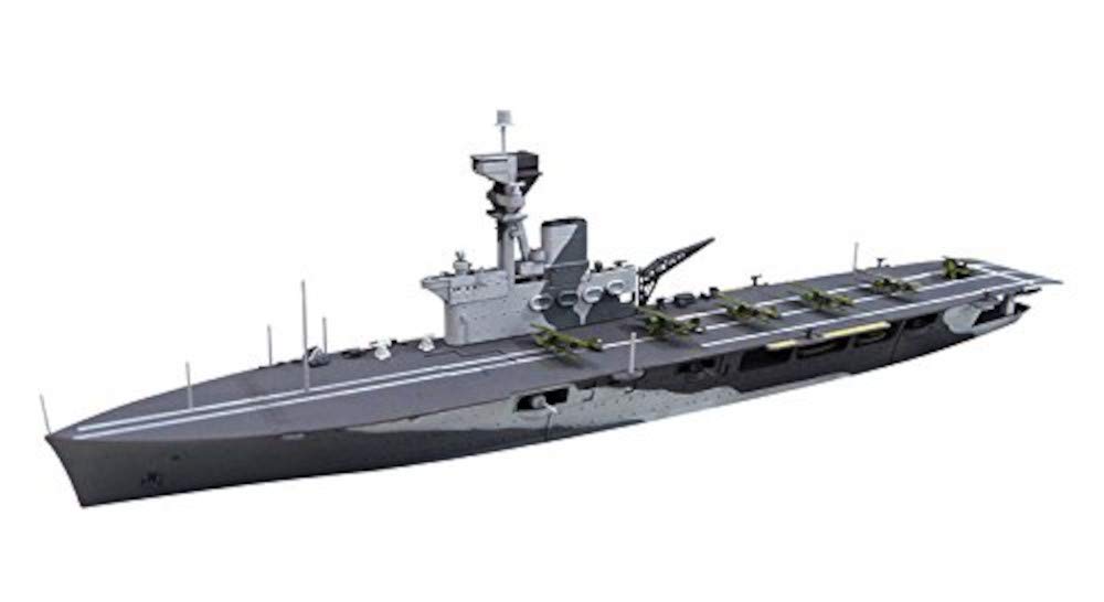 Aoshima 1/700 Water Line Series No. 716 British Navy Aircraft Carrier HMS Harmeez Battle of Ceylon