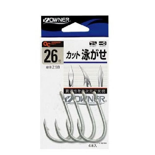 Owner 10076 Single Hook, OC Cut Swim Gusset, No. 26, 4 Pieces