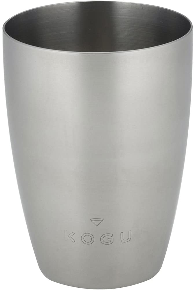 下村企販 KOGU Shimomura Kihan 44343 Coffee Bean Cup, Made in Japan, Stainless Steel, Matte Finish, Dishwasher Safe, Grinder, Coffee Powder, Container