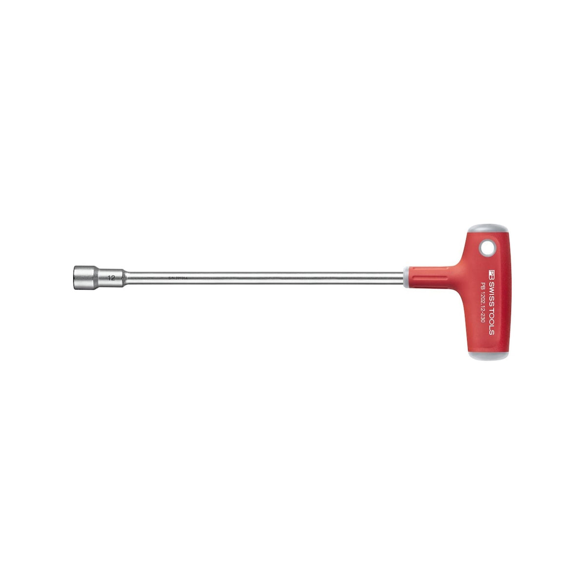 PB SWISS TOOLS 1202.12-230 Cross Handle Socket Driver, Size 0.5 inches (12 mm) x Shaft Length 9.1 inches (230 mm)