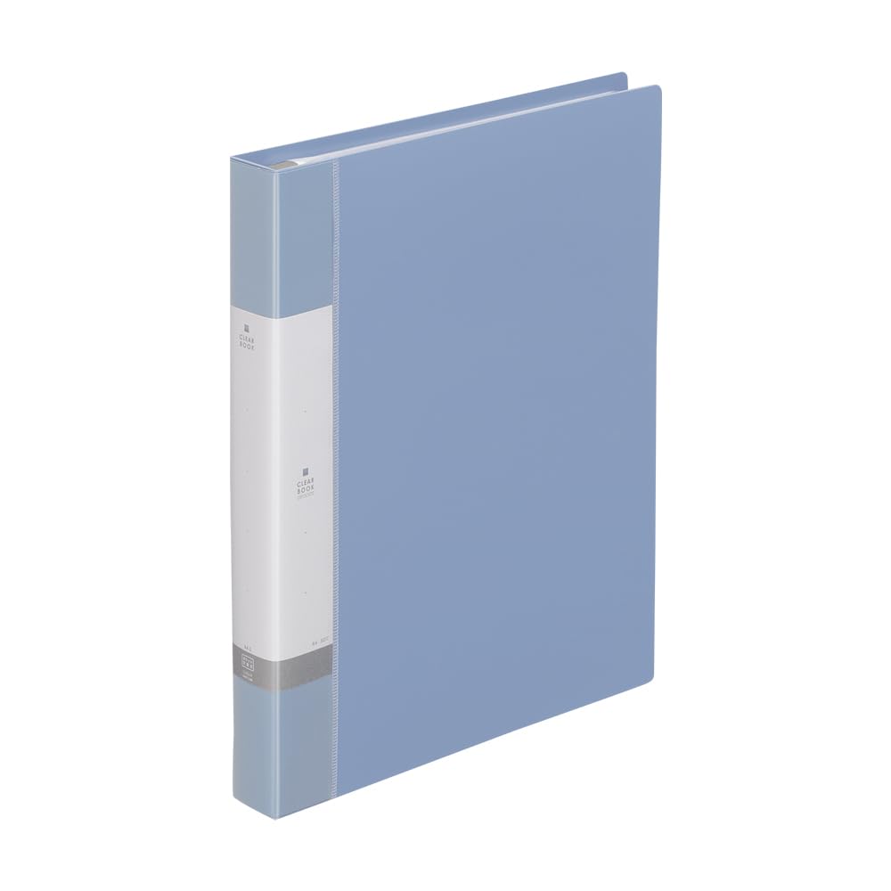 Lihit Lab G3802-14 Request Clear Book, Replaceable A4, 30 Holes, 25 Pockets, Water